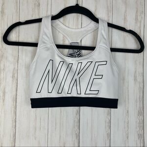 Nike dri fit xs white strappy sports bra